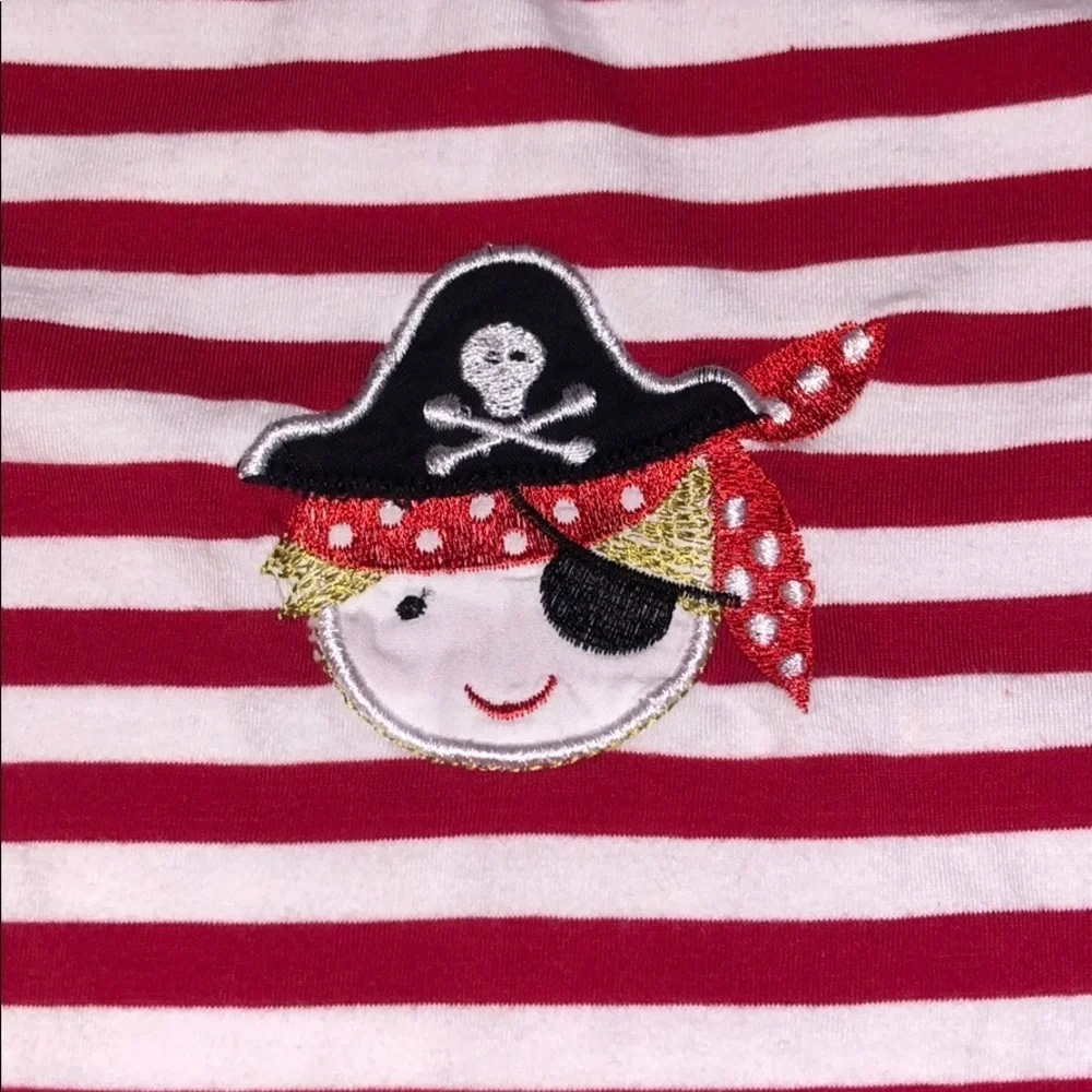 EUC Pirate embroidered long sleeved shirt